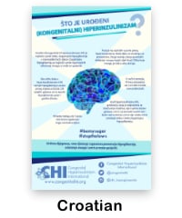 Croation language version of What Is Congenital Hyperinsulinism poster