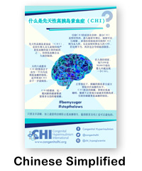 Chinese simplified language version of What is Congenital Hyperinsulinism poster