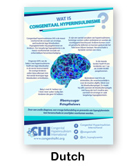 Dutch language version of What Is Congenital Hyperinsulinism poster