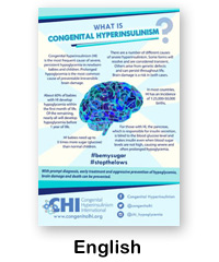 Englishlanguage version of What Is Congenital Hyperinsulinism poster