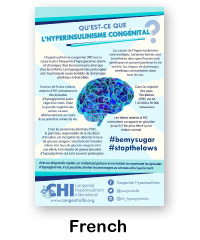 French language version of What Is Congenital Hyperinsulinism poster