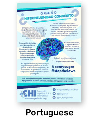 Portuguese language version of What is Congenital Hyperinsulinism poster
