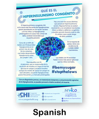 Spanish language version of What is Congenital Hyperinsulinism poster