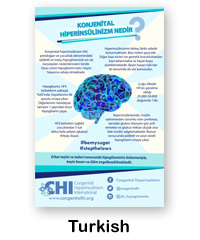 Turkish language version of What is Congenital Hyperinsulinism poster