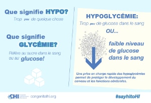 Congenital Hyperinsulinism infographic in French